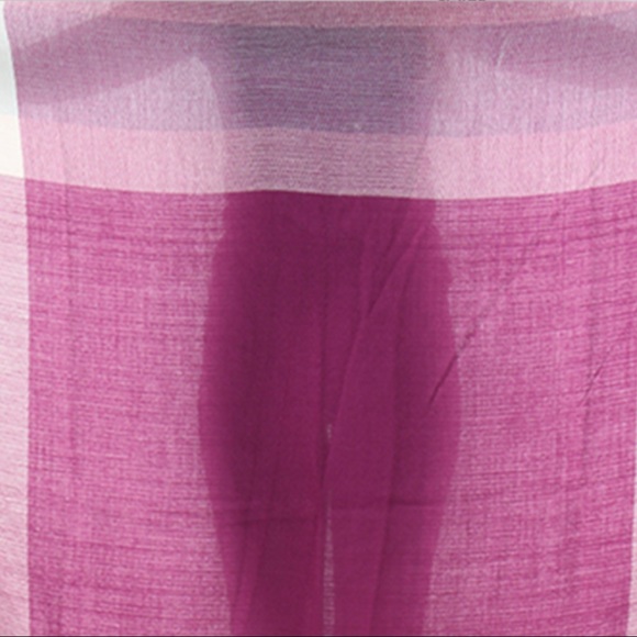 Large multicolor shawl wrap in purple/blue - Picture 3 of 4